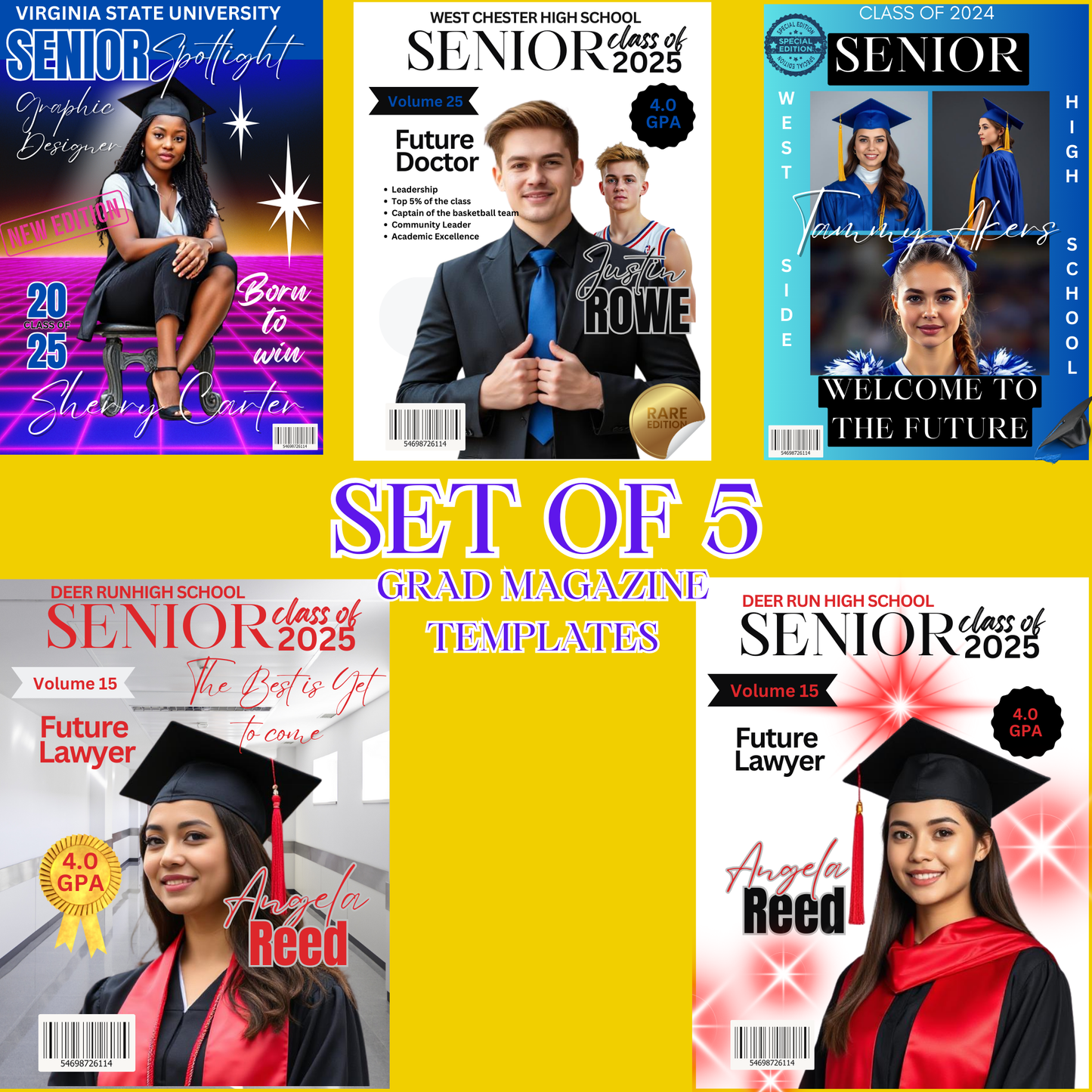 GRADUATION MAGAZINE TEMPLATES