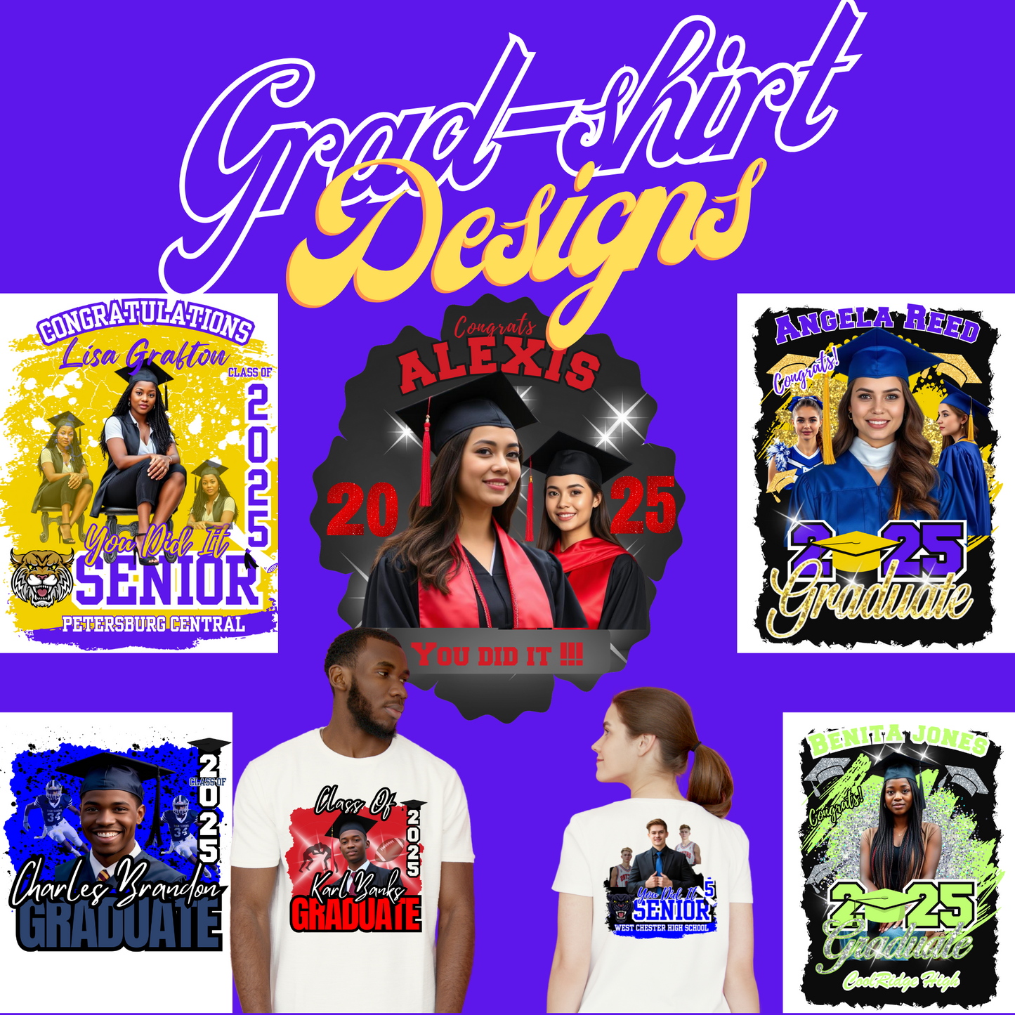 GRAD T-SHIRT DESIGN TEMPLATES
