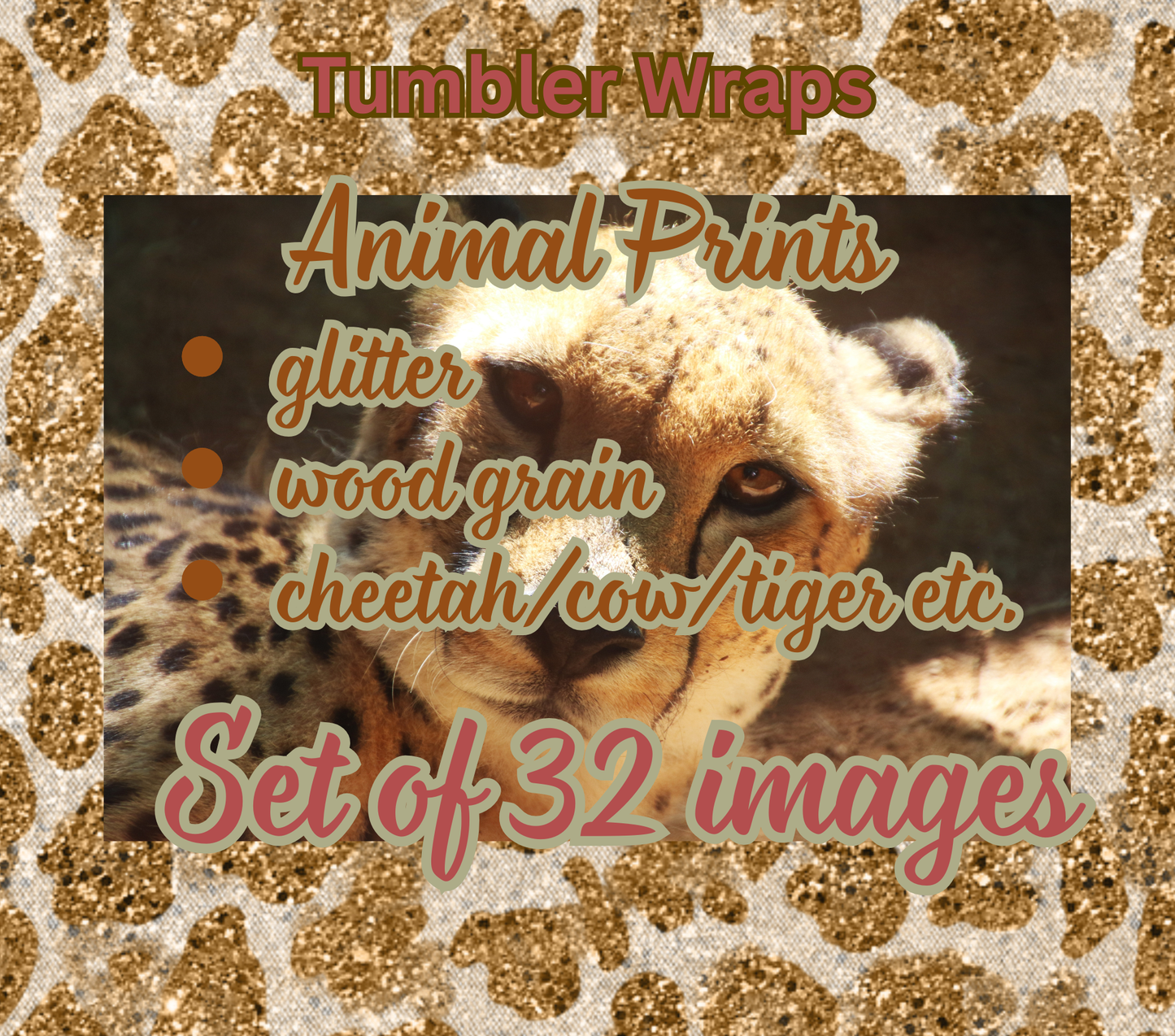 Animal Print Tumbler Wraps