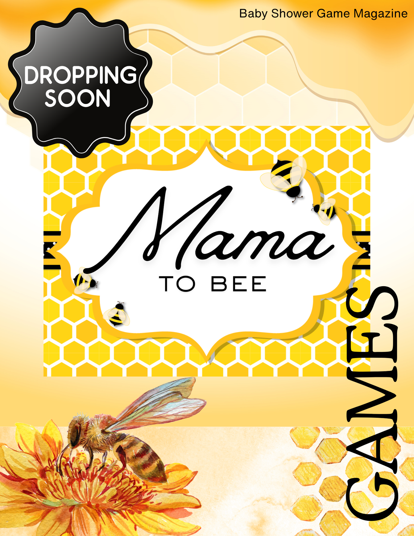 MAMA TO BEE BABY SHOWER GAME PROGRAM