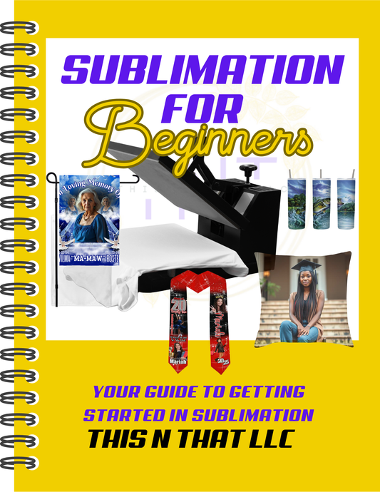 Sublimation for beginners e-book
