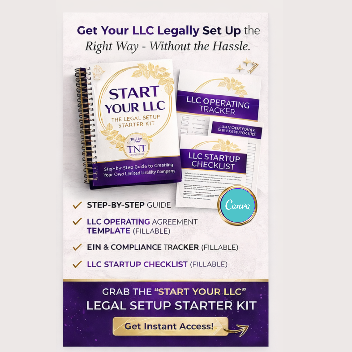 Start your LLC. The Legal Setup Starter Kit