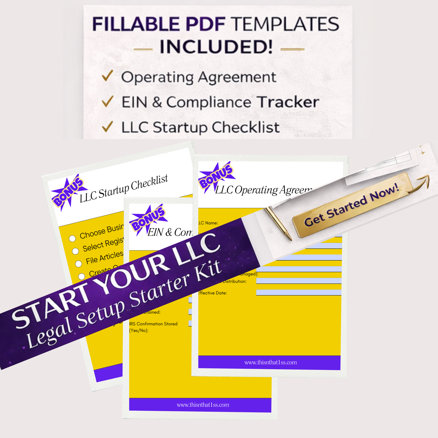 Start your LLC. The Legal Setup Starter Kit