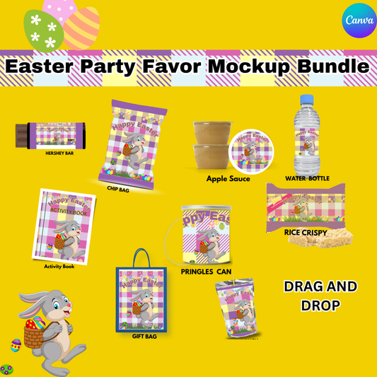 Editable Easter Party Favors